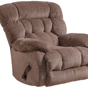 4765 Daly Chateau recliner chair with soft polyester fabric, pillow-top cushioning, and manual reclining function