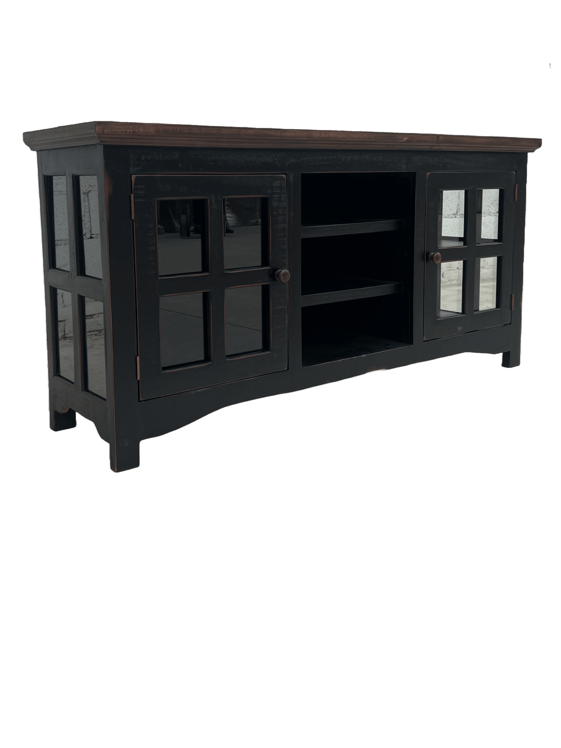 Alamo Black TV Stand