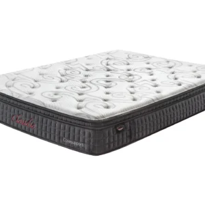 super pedic claudia euro top mattress with pocket coils and cooling gel memory foam