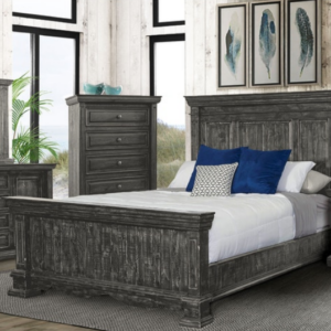 Laredo Gray Mexican Hacienda Rustic 5pc Bedroom Set - Queen / King