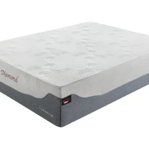 super pedic diamond 15 inch cooling gel memory foam mattress with plush comfort layers