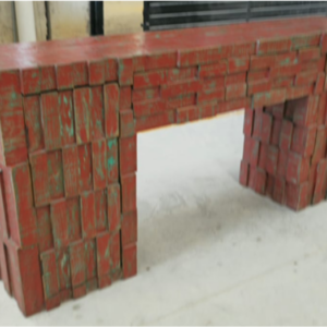 Aztec Brick Console / Sideboard Table