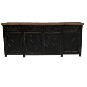 San Marcos 4-Door Sideboard – Black Finish