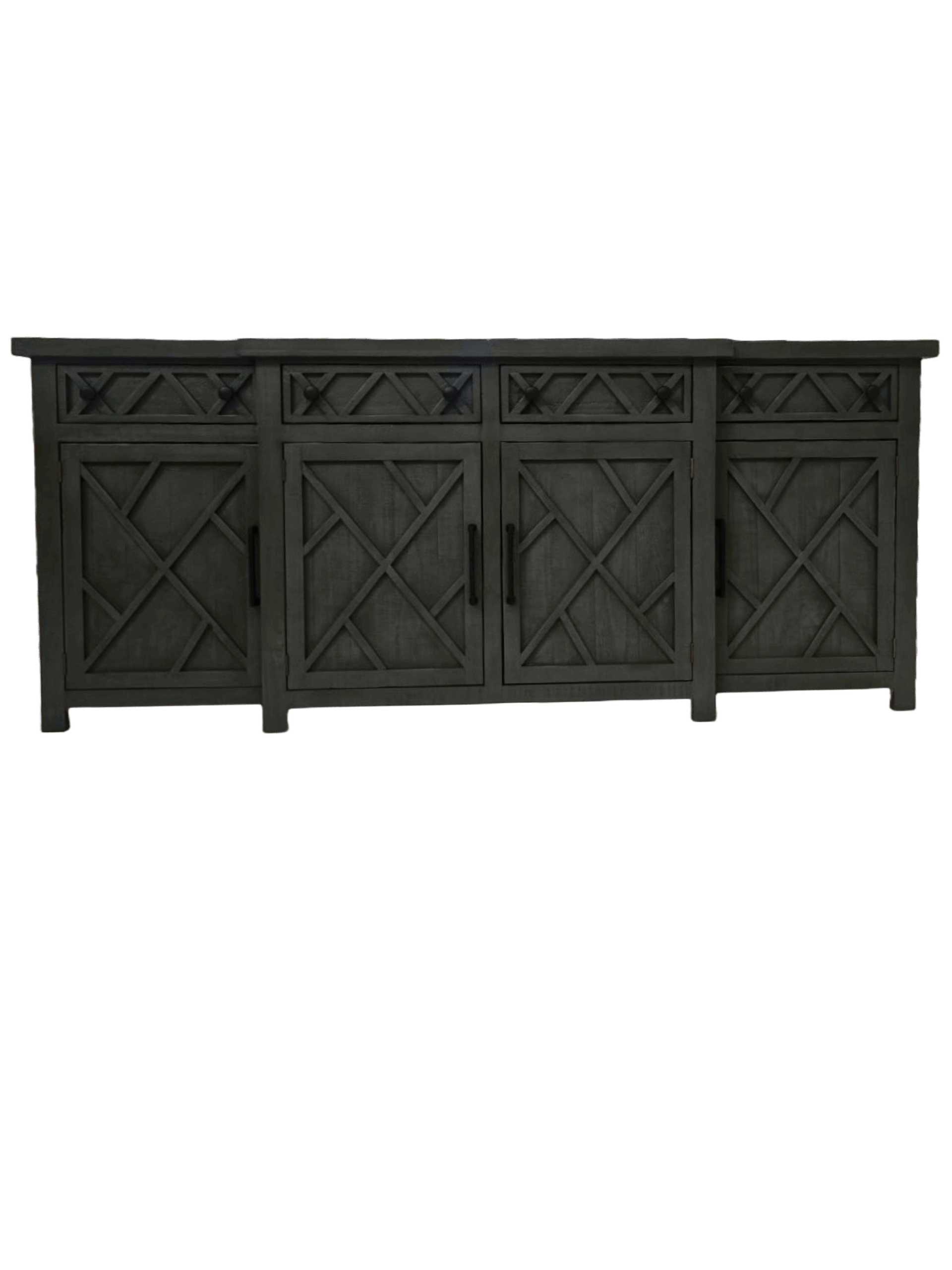 San Marcos 4-Door Sideboard – Grove Green Finish