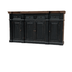Santa Fe 4-Door Sideboard – Black Finish