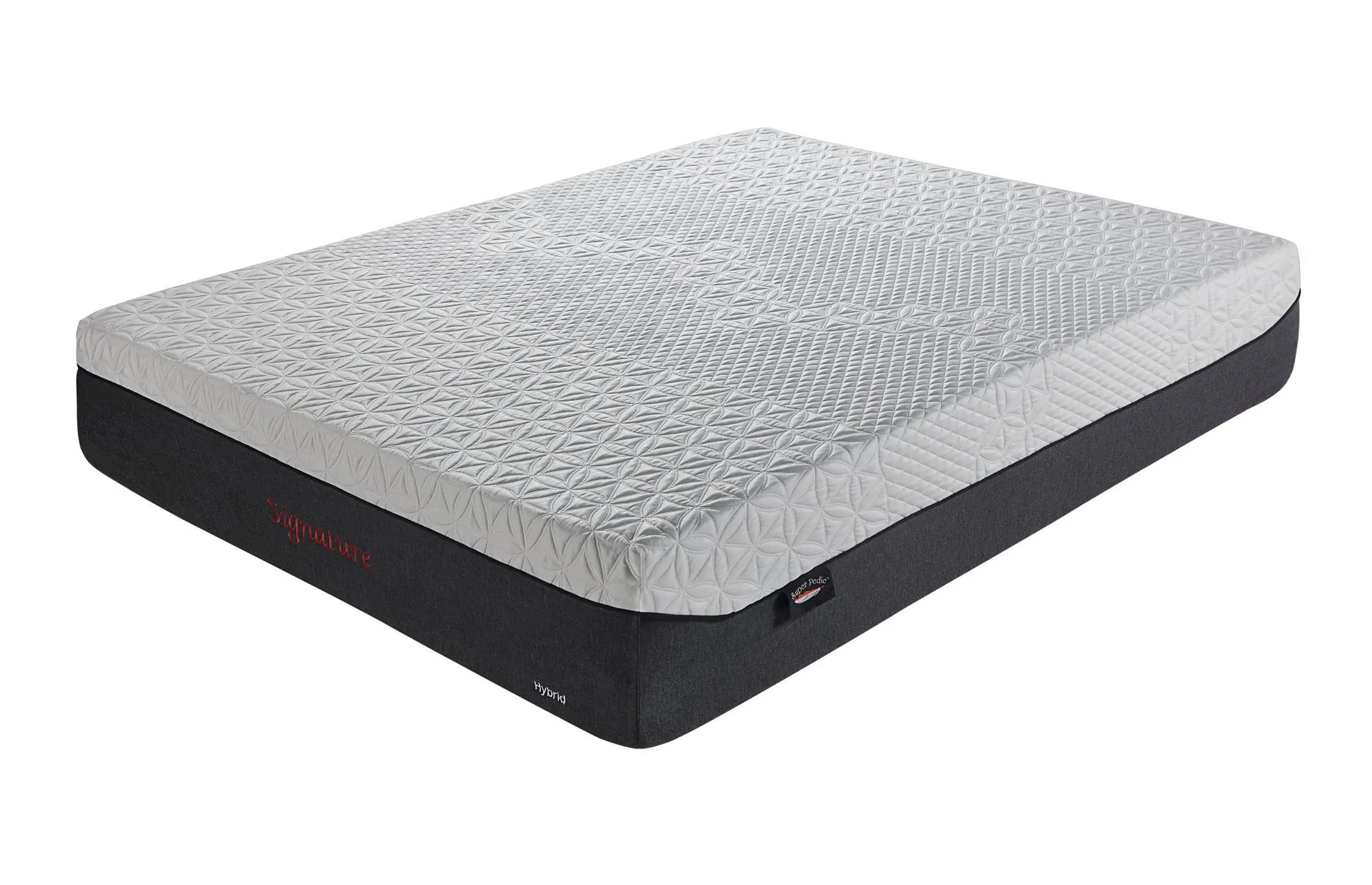 super pedic signature hybrid mattress with cooling gel memory foam and pocket coil support