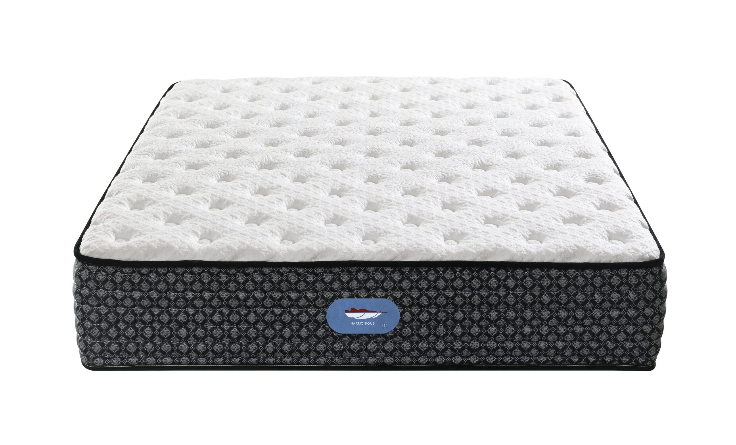 super pedic harmonious 13 inch hybrid mattress with plush pillow top and coil support