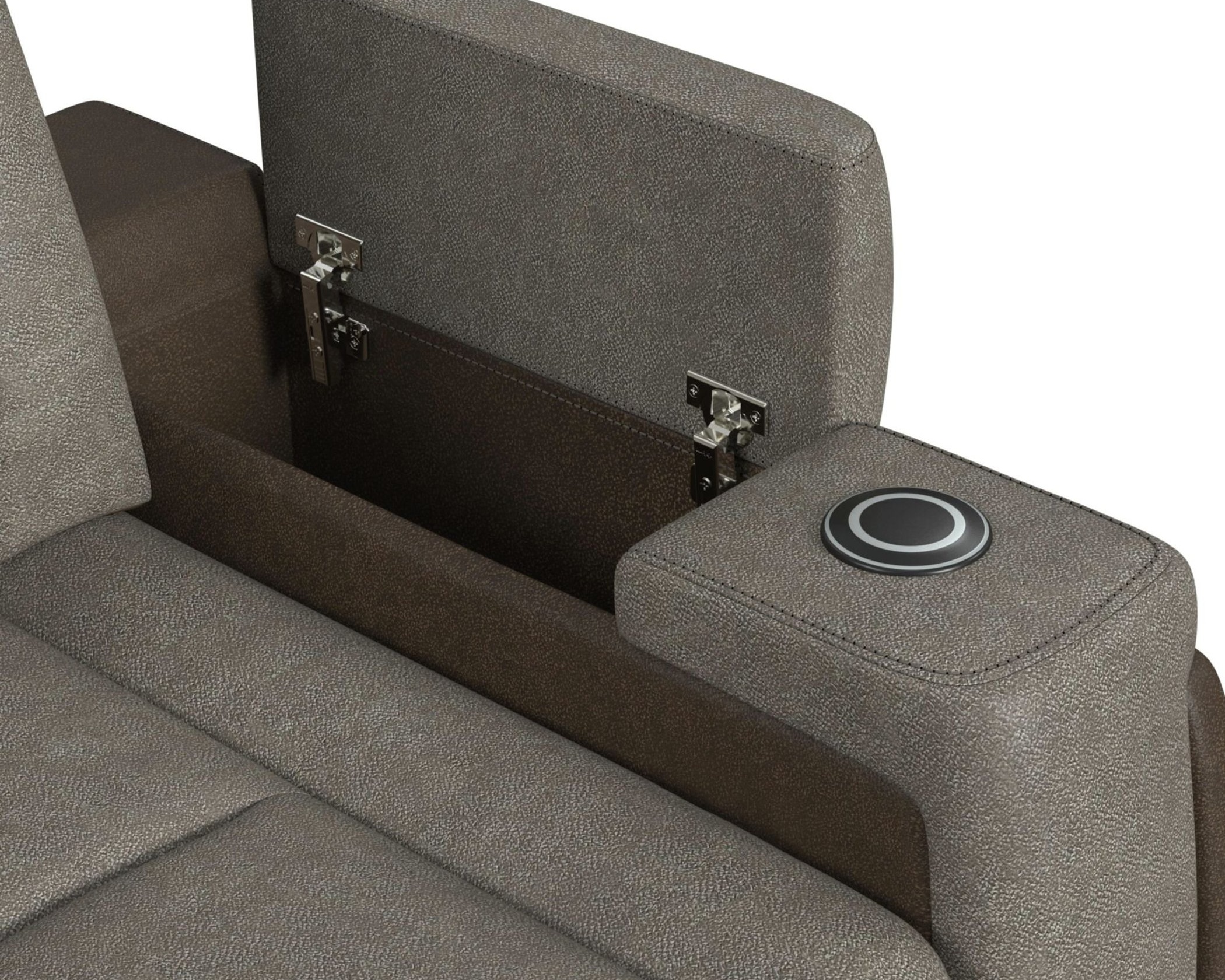 Lantana Brown/Grey Reclining Sofa & Loveseat Set - Image 3