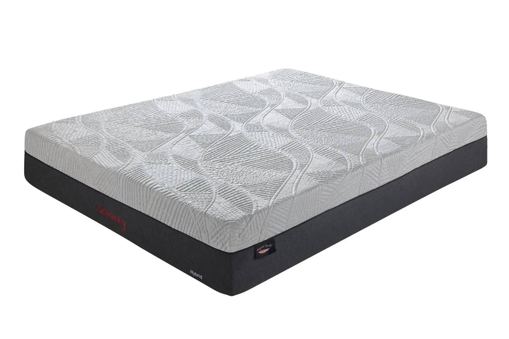 super pedic serenity hybrid mattress with cooling gel memory foam and pocket coil support